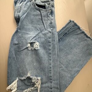 Princess Polly Distressed Light Blue Jeans